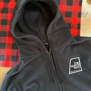 The North Face black zip hoodie